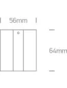 41004B/W Baltas dangtelis, tinkamas 41004A, ONE LIGHT