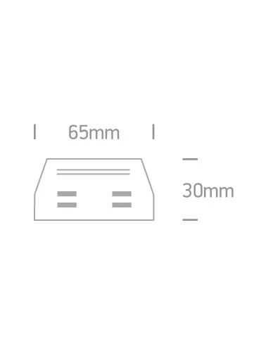 41008/W Baltas CONNECTOR, ONE LIGHT