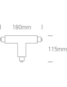 41016/W Baltas T CONNECTOR, ONE LIGHT