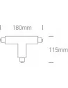 41016/W Baltas T CONNECTOR, ONE LIGHT