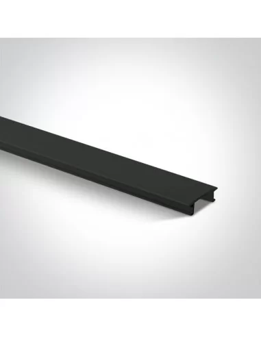 40002C/B Juodas Plastikinis dangtelis 2m FOR SQUARE Bėgelis, ONE LIGHT