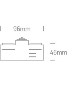 41002A/B Juodas Adapteris, ONE LIGHT