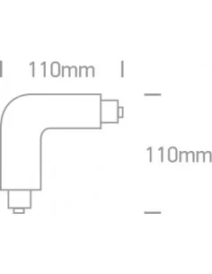 41012/B/R Juoda kampinė jungtis, ONE LIGHT
