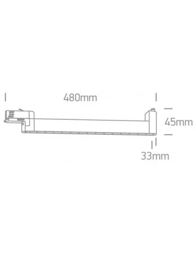 Bėginis vienos krypties šviestuvas, 65024TA/W/W, ONE LIGHT