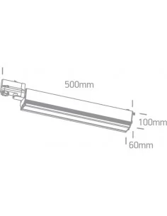 Bėginis vienos krypties šviestuvas, 65026T/B/C, ONE LIGHT