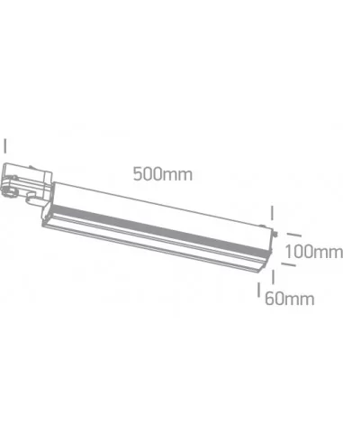 Bėginis vienos krypties šviestuvas, 65026T/B/C, ONE LIGHT