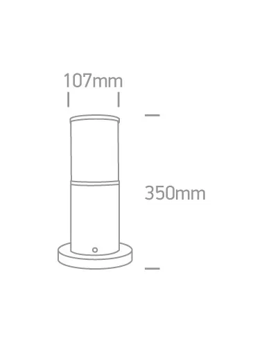 Įleidžiamas grindinis šviestuvas, Rust Brown, 67100/BR, ONE LIGHT