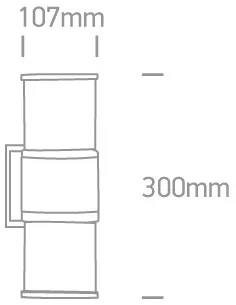 Virštinkinis sieninis šviestuvas, Antracitas, 67098/AN, ONE LIGHT