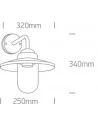 Virštinkinis sieninis šviestuvas, Juodas, 67408/B, ONE LIGHT