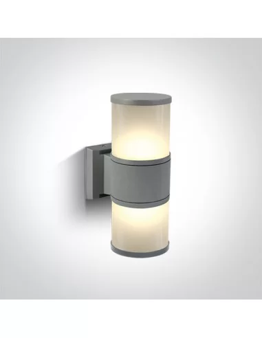 Virštinkinis sieninis šviestuvas, Pilkas, 67098/G, ONE LIGHT