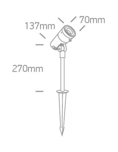 Virštinkinis grindinis dviejų krypčių šviestuvas, Antracitas, 67482/AN/W, ONE LIGHT