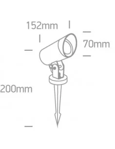 Virštinkinis grindinis dviejų krypčių šviestuvas, Juodas, 67464G/B, ONE LIGHT