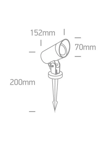 Virštinkinis grindinis dviejų krypčių šviestuvas, Juodas, 67464G/B, ONE LIGHT