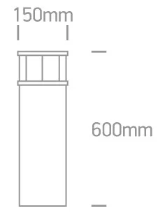 Virštinkinis grindinis šviestuvas, Aluminium, 67236A/AL, ONE LIGHT