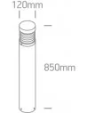 Virštinkinis grindinis šviestuvas, Antracitas, 67034/AN/W, ONE LIGHT