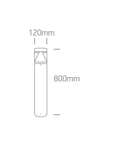 Virštinkinis grindinis šviestuvas, Antracitas, 67410/AN/W, ONE LIGHT