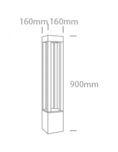 Virštinkinis grindinis šviestuvas, Antracitas, 67504A/AN/C, ONE LIGHT