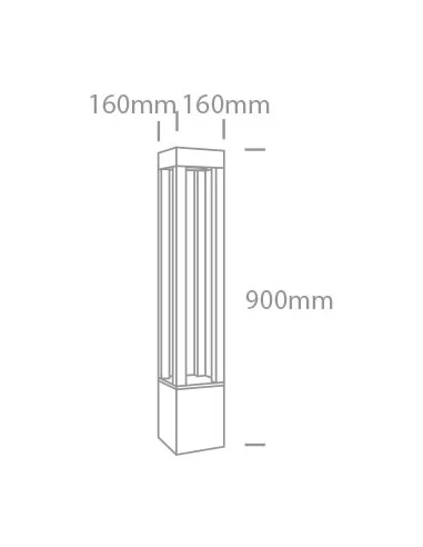 Virštinkinis grindinis šviestuvas, Antracitas, 67504A/AN/C, ONE LIGHT
