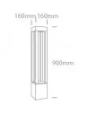 Virštinkinis grindinis šviestuvas, Antracitas, 67504A/AN/C, ONE LIGHT