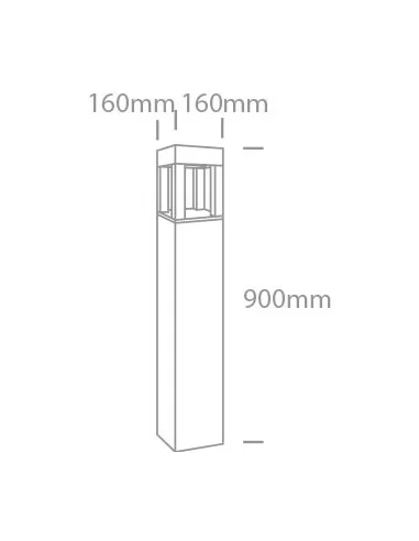 Virštinkinis grindinis šviestuvas, Antracitas, 67506A/AN/C, ONE LIGHT