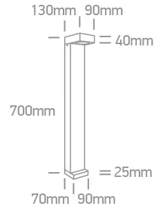 Virštinkinis grindinis šviestuvas, Antracitas, 67508/AN/C, ONE LIGHT