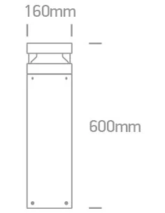 Virštinkinis grindinis šviestuvas, Antracitas, 67510A/AN/C, ONE LIGHT