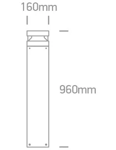 Virštinkinis grindinis šviestuvas, Antracitas, 67510B/AN/C, ONE LIGHT