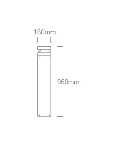 Virštinkinis grindinis šviestuvas, Antracitas, 67510B/AN/C, ONE LIGHT