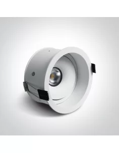 Įleidžiamas dviejų krypčių šviestuvas, Baltas, 11107D/W/W, ONE LIGHT