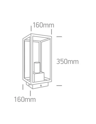 Įleidžiamas grindinis šviestuvas, Juodas, 67406E/B, ONE LIGHT