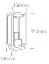 Įleidžiamas grindinis šviestuvas, Juodas, 67406E/B, ONE LIGHT