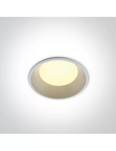 Įleidžiamas šviestuvas, Baltas, 10109FD/W/C, ONE LIGHT
