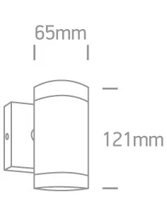 Virštinkinis sieninis šviestuvas, Antracitas, 67130E/AN, ONE LIGHT