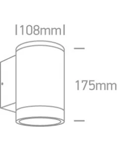 Virštinkinis sieninis šviestuvas, Antracitas, 67400D/AN, ONE LIGHT