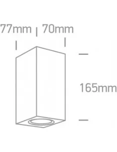 Virštinkinis sieninis šviestuvas, Antracitas, 67426A/AN, ONE LIGHT