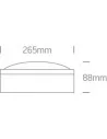 Virštinkinis sieninis šviestuvas, Baltas, 67204/W, ONE LIGHT