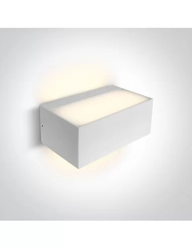Virštinkinis sieninis šviestuvas, Baltas, 67518/W, ONE LIGHT