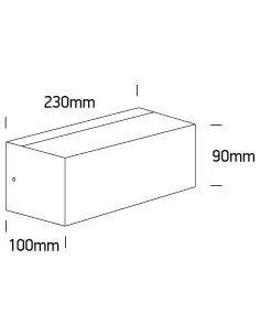 Virštinkinis sieninis šviestuvas, Baltas, 67518/W, ONE LIGHT