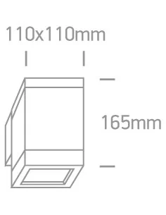 Virštinkinis sieninis šviestuvas, Juodas, 67132F/B, ONE LIGHT