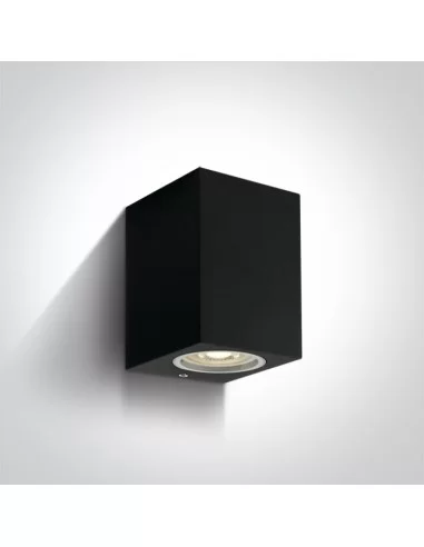 Virštinkinis sieninis šviestuvas, Juodas, 67426/B, ONE LIGHT