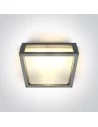 Virštinkinis sieninis šviestuvas, Pilkas, 67420B/G, ONE LIGHT