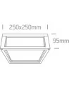 Virštinkinis sieninis šviestuvas, Pilkas, 67420B/G, ONE LIGHT