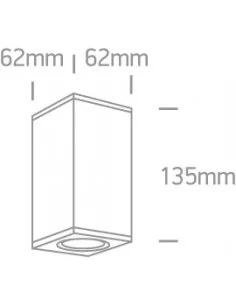 Virštinkinis šviestuvas, Antracitas, 67130DD/AN, ONE LIGHT