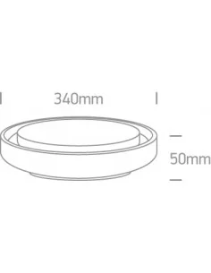 Virštinkinis šviestuvas, Baltas, 67384/W/W, ONE LIGHT