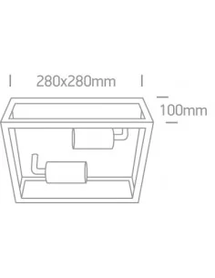 Virštinkinis šviestuvas, Baltas, 67406D/W, ONE LIGHT