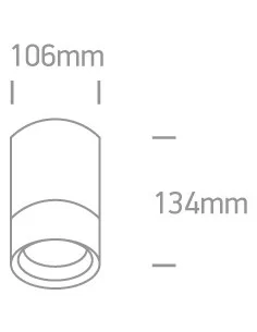 Virštinkinis šviestuvas, Juodas, 67132C/B, ONE LIGHT