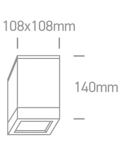 Virštinkinis šviestuvas, Pilkas, 67132D/G, ONE LIGHT