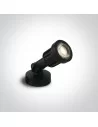 Virštinkinis sieninis/grindinis dviejų krypčių šviestuvas, Juodas, 7070/W, ONE LIGHT