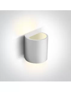 Virštinkinis sieninis šviestuvas, Baltas, 60040, ONE LIGHT