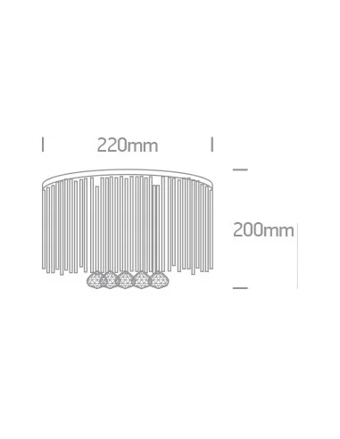 Virštinkinis sieninis šviestuvas, Chromo, 60158, ONE LIGHT